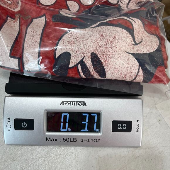 Minnie Mouse Shirt Women's L Disney Sleepwear Red Burnout Short Sleeves "Own It" - Picture 9 of 9